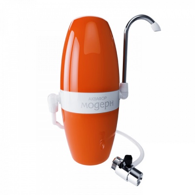Аквафор Модерн водоочиститель (насадка на кран), исполнение 2, оранжевый, арт.5333